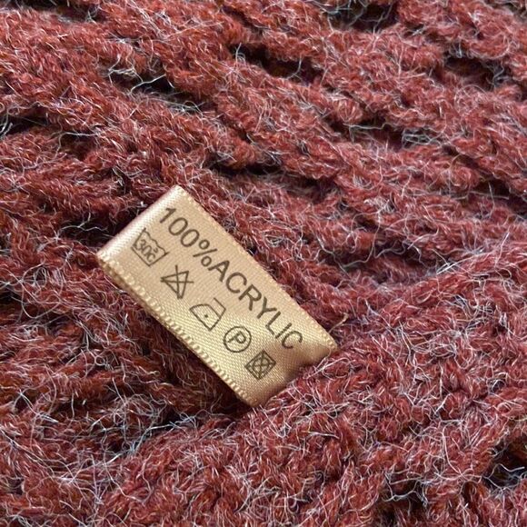 Lof Solid Color Crochet‎ Knit Shawl Cover Up New without Tags - Picture 3 of 3